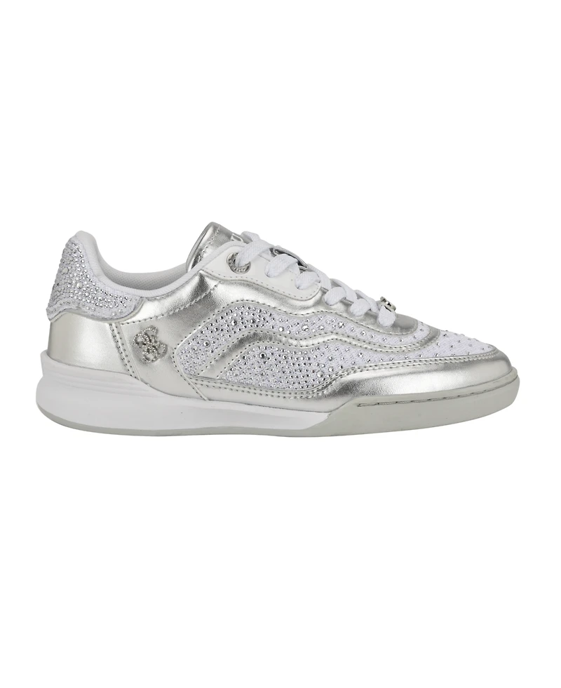 Guess Women's Pritie Quattro Rhinestone Lace-Up Sneakers
