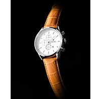Vincero Men's The Chrono S2 40mm Stainless Steel Watch with Italian Leather Strap