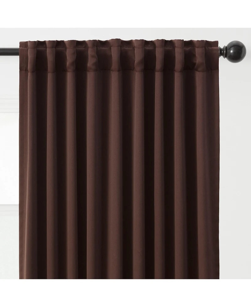 Chanasya Premium 2-Panel Ornamental Damask Classy Room Darkening Curtains - 3-in-1 Back Tab, Rod Pocket, Ring Tab for Windows Living Bedroom