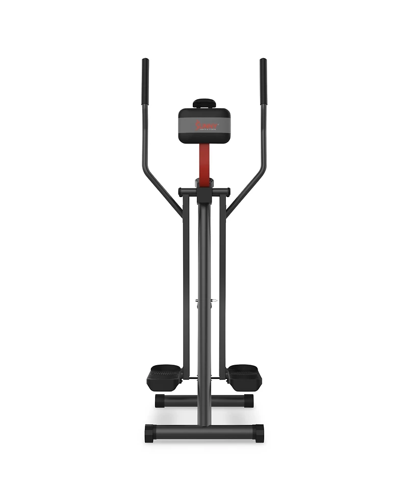 Sunny Health & Fitness Smart Air Walk Cross Trainer Elliptical Machine Glider w/Performance Lcd Monitor, Low-Impact, 30 Inch Stride and Exclusive Sunn
