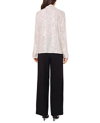Vince Camuto Women's Sequined Split-Neck Tunic Blouse