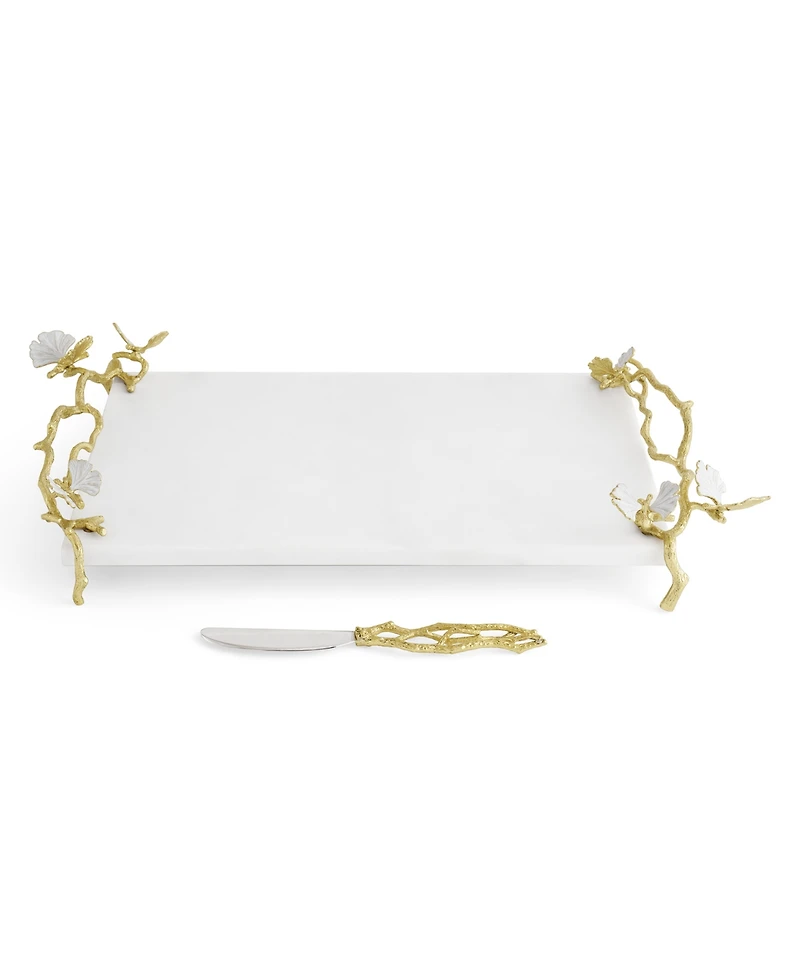 Michael Aram Butterfly Ginkgo Gold Cheeseboard Spreader