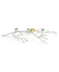 Michael Aram Pomegranate Silver and Gold Low Candleholders