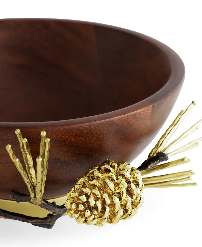 Michael Aram Pinecone Wood Small Bowl