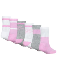 Nike Little Kids 6-Pack Retro Crew Socks