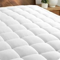 Bare Home Cotton Top Mattress Pad, Full Xl