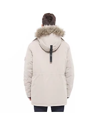 Rokka&Rolla Men's Parka Jacket with Detachable Trim