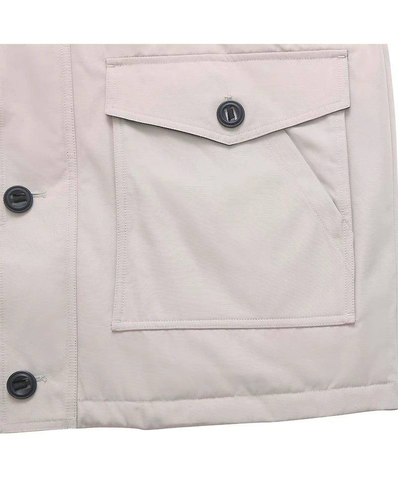 Rokka&Rolla Men's Parka Jacket with Detachable Trim