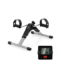 Skonyon Under Desk Exercise Bike Pedal Exerciser with Lcd Display for Legs and Arms Workout-Black