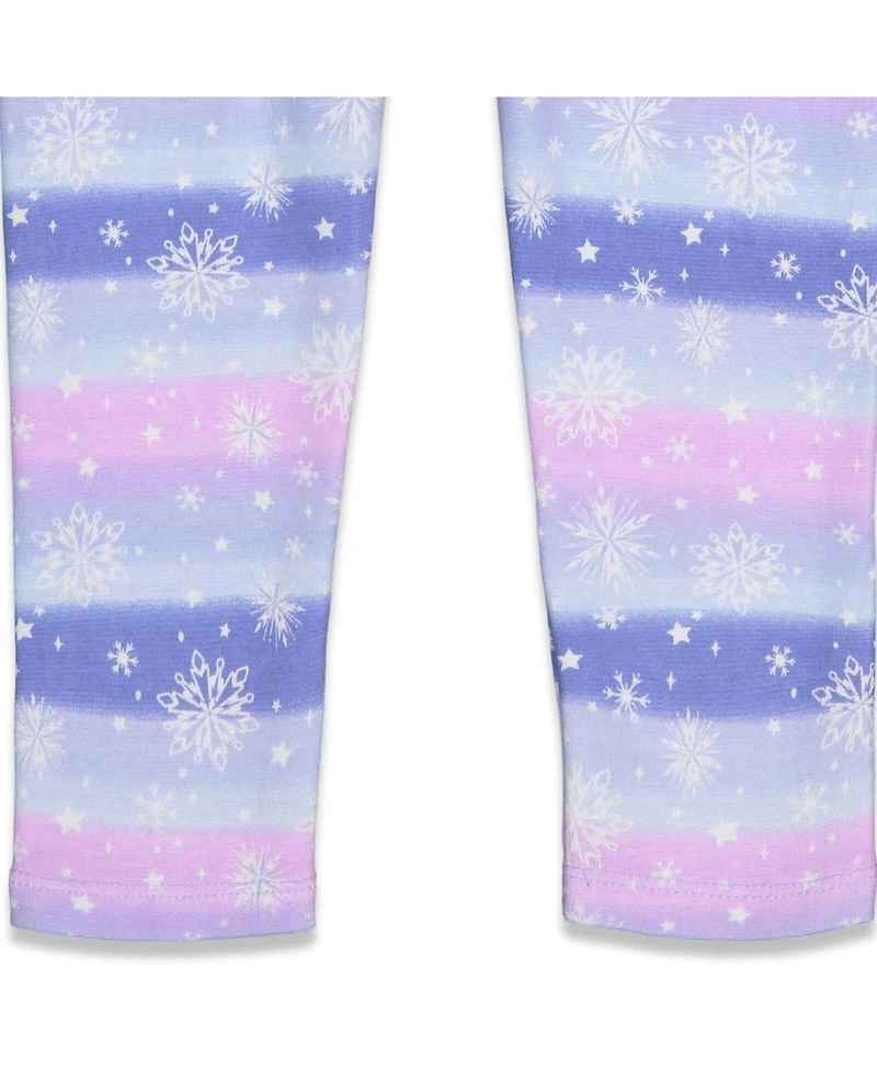 Frozen Big Girls Peplum T-Shirt and Leggings Outfit Set