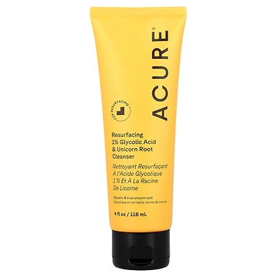 Acure Resurfacing 1% Glycolic & Unicorn Root Cleanser