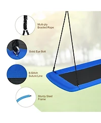 Costway 700lb Giant 60'' Platform Tree Swing Outdoor w/ 2 Hanging Straps