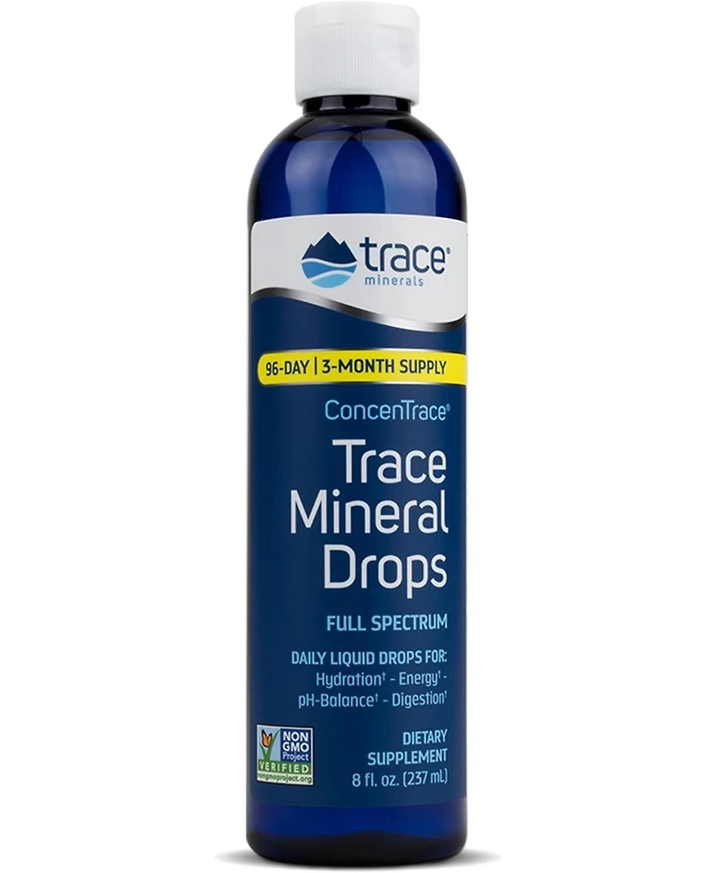 Trace Minerals ConcenTrace Trace Mineral Drops - Liquid Supplement for Bone & Joint Support