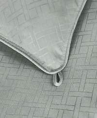 Superior Monochrome Basketweave Plush Microfiber Down Alternative Comforter