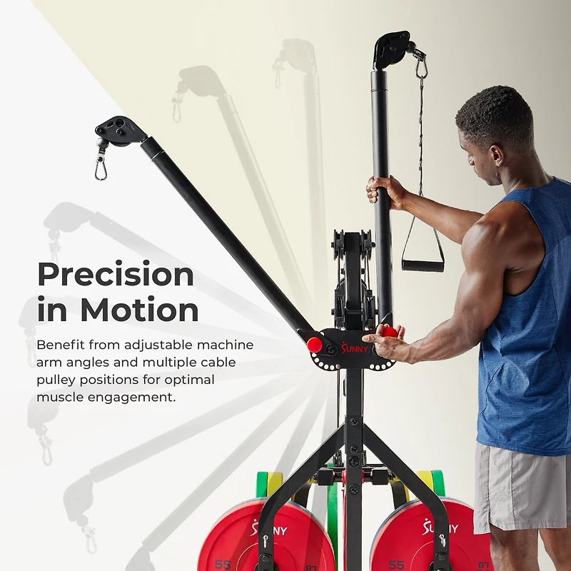 Sunny Health & Fitness Multifunctional Strength Training All in One Home Gym 500 Lb Max Load Weight