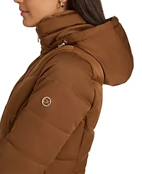 Calvin Klein Women's Faux-Fur-Lined Hooded Puffer Coat