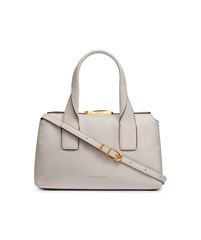 Donna Karan New York Amagansett Soft-Rolled Leather Satchel with Sculpted Magnet Closure