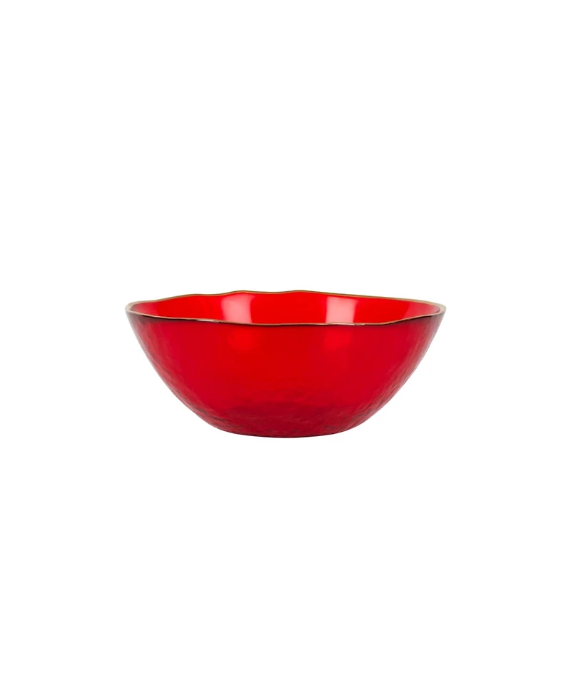 Vietri Holiday Glass Berry Bowl