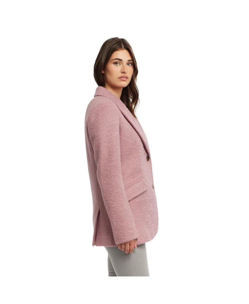 Ellen Tracy Women's Wave Boucle Tailored Coat