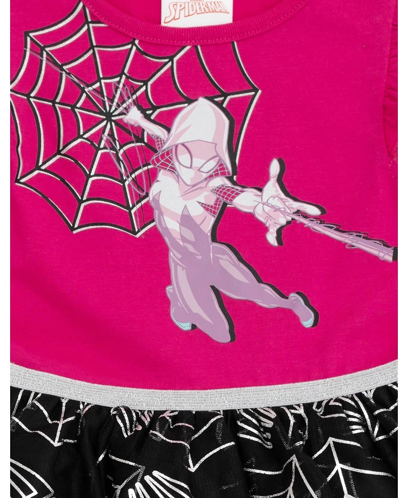 Marvel Toddler Girls Spider-Man Ghost Spider Tulle Tutu Dress to