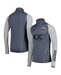 Adidas Men's Gray D.c. United Warm Raglan Cold.rdy Top