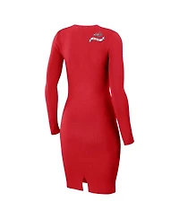 Wear by Erin Andrews Women's Red Washington Capitals Lace-Up Dress