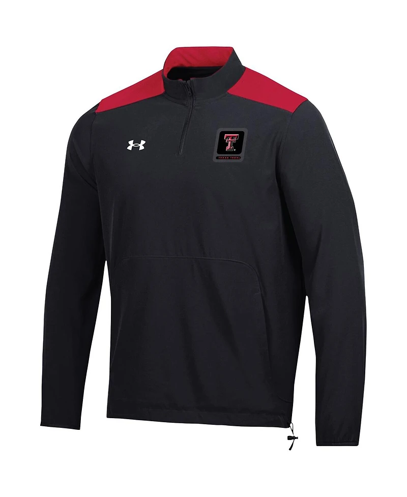 Under Armour Men's Black Texas Tech Red Raiders 2023 Motivate Half-Zip Top