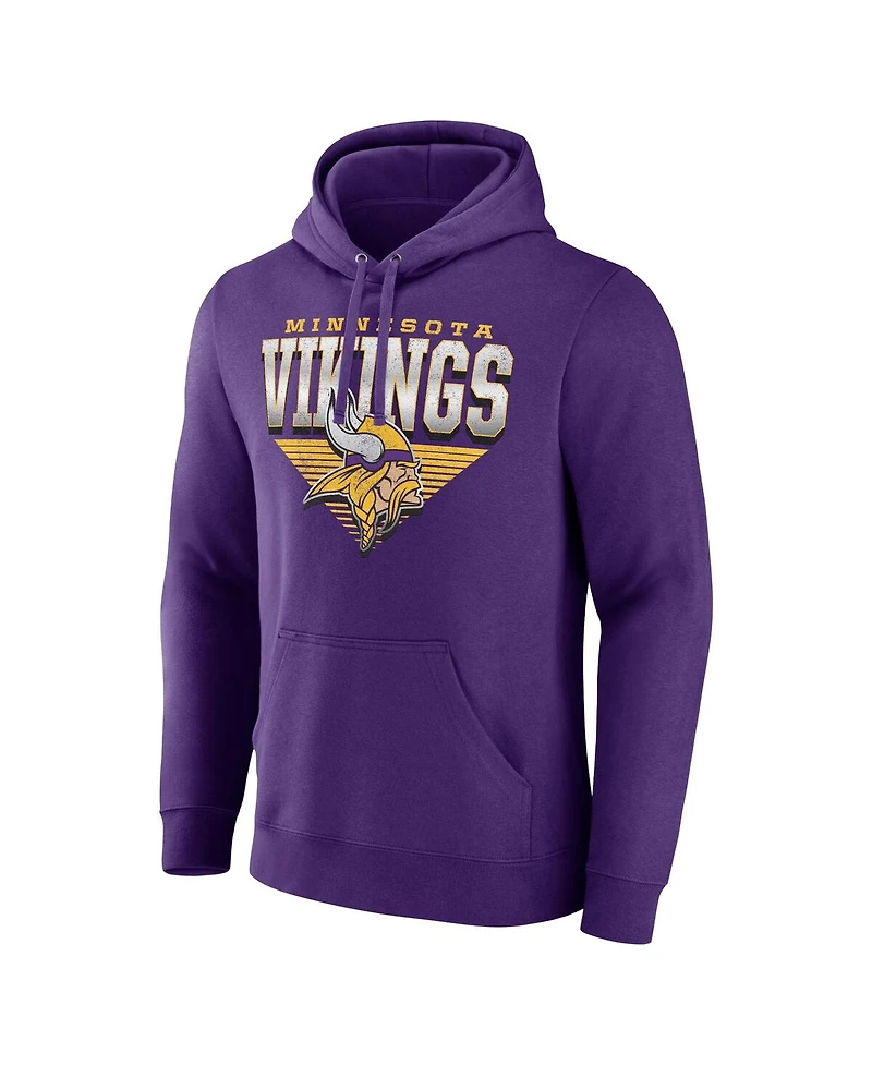 Fanatics Men's Purple Minnesota Vikings Geometric Chrome Pullover Hoodie