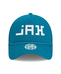 New Era Women's Teal Jacksonville Jaguars McGee Trucker 9FORTY Adjustable Hat