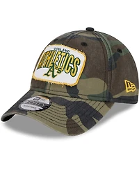 New Era Men's Camo Oakland Athletics Gameday 9FORTY Adjustable Hat