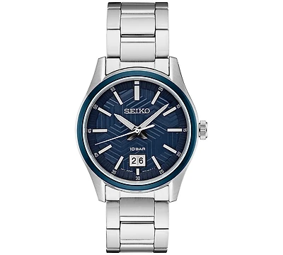 Seiko Men's Essentials Stainless Steel Bracelet Watch 40mm