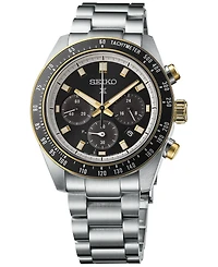 Seiko Men's Solar Chronograph Prospex Speedtimer Stainless Steel Bracelet Watch 41mm