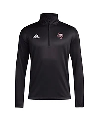 Adidas Men's Black Texas A&M Aggies Coaches Sideline Quarter-Zip Top