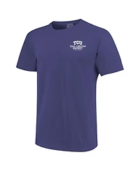 Image One Men's and Women's Purple Tcu Horned Frogs Scenic Comfort Colors T-Shirt