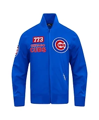 Pro Standard Men's Royal Chicago Cubs Area Code Twill Full-Zip Jacket