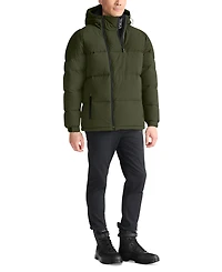 Tumi Men's Asymmetrical Zip Premium Down Fill Heavyweight Puffer