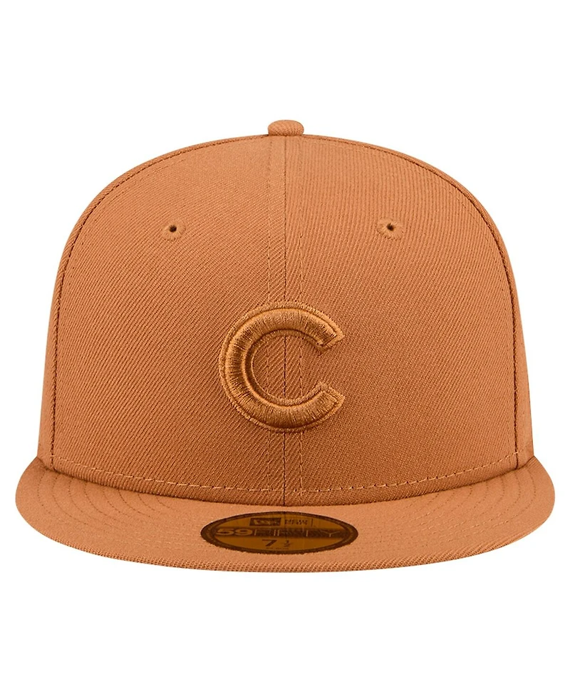 New Era Men's Brown Chicago Cubs Color Pack 59FIFTY Fitted Hat