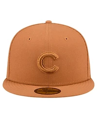 New Era Men's Brown Chicago Cubs Color Pack 59FIFTY Fitted Hat