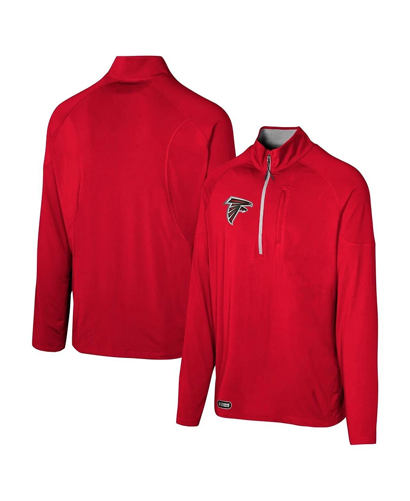 Outerstuff Men's Red Atlanta Falcons Grind Iron Quarter-Zip Top
