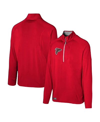 Outerstuff Men's Red Atlanta Falcons Grind Iron Quarter-Zip Top