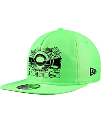 New Era Men's Green Cincinnati Reds Neon Golfer Snapback Hat