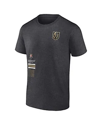 Fanatics Men's Heather Charcoal Vegas Golden Knights Represent T-Shirt