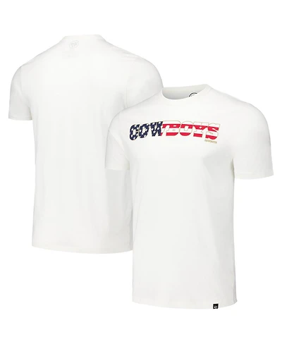 '47 Brand Men's White Dallas Cowboys Flag Script Franklin T-Shirt