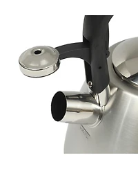 Mr. Coffee Hartbay Large 2.4 Quart Stainless Steel Whistling Tea Kettle