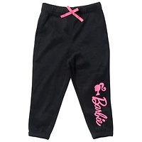 Barbie Little Girls French Terry Sweatshirt and Jogger Pants Set