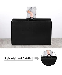 Skonyon 4 Feet x 10 Feet Thick Folding Panel Gymnastics Mat-Black