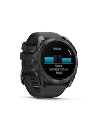 Garmin fenix 8 51mm, Amoled, Outdoor & Fitness Gps Smartwatch, Glass, Slate Gray Steel/Black, Black Band, Ww