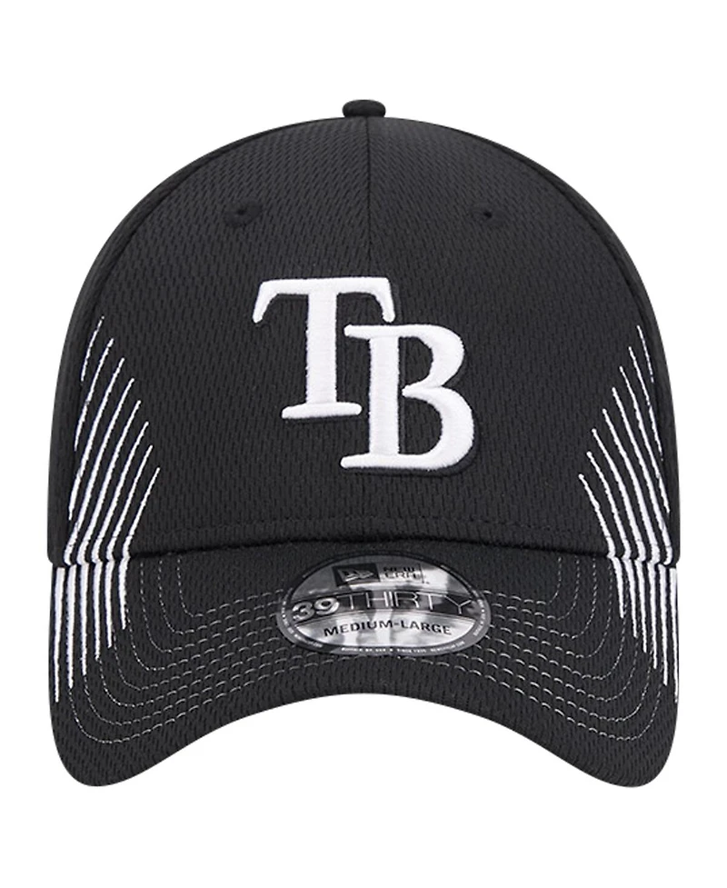 New Era Men's Black Toronto Blue Jays Active Dash Mark 39THIRTY Flex Hat