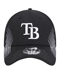New Era Men's Black Toronto Blue Jays Active Dash Mark 39THIRTY Flex Hat