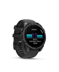 Garmin fenix 8 47mm, Amoled, Outdoor & Fitness Gps Smartwatch, Glass, Slate Gray Steel/Black, Black Band, Ww